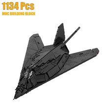 1:40 Model Building Blocks Set for F-117 Nighthawk Airplane Brick Toys 1134pcs - £83.08 GBP