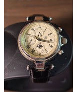 Steinhausen TW391 Automatic Moonphase Wrist Watch Extra Band WORKING - $148.45