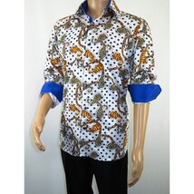 Mens Sports Dress Shirts By AXXESS From Turkey 100% Egyptian Cotton 622-04 White image 9