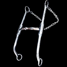 Les Vogt Performax Engraved German Silver Stainless Steel Snaffle Elevator Bit - £199.83 GBP