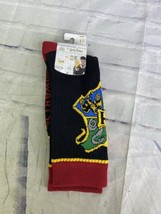 Harry Potter Hogwarts House Badge Men&#39;s Knit Crew Socks 1 Pair Shoe Size... - $10.40