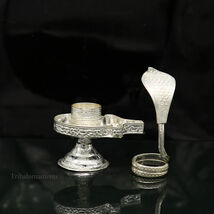 925 sterling silver shiva lingam stand/jalheri use for put pooja larticl... - $168.29