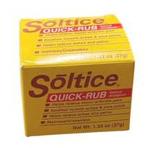 Soltice Quick Rub Topical Pain Reliever 1.33 Ounces New - £30.02 GBP