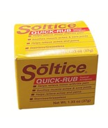 Soltice Quick Rub Topical Pain Reliever 1.33 Ounces New - £31.93 GBP