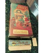 Vintage 1936 Noma Christmas Tree Lights in Box Children &amp; Santa ~ Fun De... - £24.04 GBP