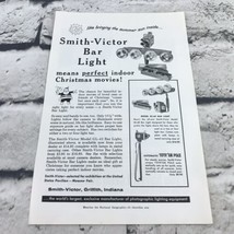 Vtg 1959 Print Ad Smith Victor Bar Light Photography Advertising Art  - £7.73 GBP