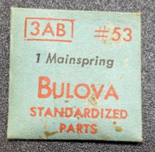 NOS NEW Genuine Bulova Cal. 3AB - Watch Mainspring - Part# 53 - £7.75 GBP