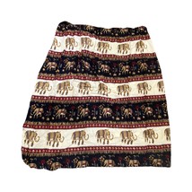 Unique INT Elephant Print Tie Skirt Bathing Suit Cover Up One Size Boho Safari - £9.72 GBP