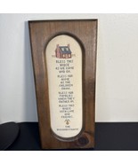 Custom Framed Cross Stitch Bless This House Poem 16”x6” Pineapple Folk Art - $54.87 CAD