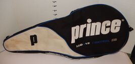 Prince More Control DB Single Tennis Racquet Bag Cover ONLY Black blue w... - $24.70