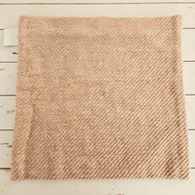 Pottery Barn Twill Chenille Knit Pillow Cover 20 x 20” Textured Natural New - $37.83