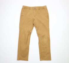 Bonobos Mens Size 35x29 Faded Stretch Slim Fit Chinos Chino Pants Brown - £29.75 GBP