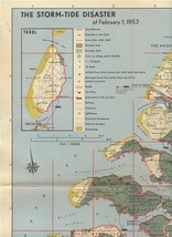 Color Map of The Storm Tide Disaster of February 1, 1953 in the Netherlands - £14.19 GBP