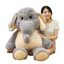 Gentle Elephant Plush Toys Stuffed Cartoon Animal Doll Kids Baby Children Love T - £21.71 GBP