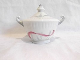 Vintage Syracuse China FLAMINGO REEDS Sugar Bowl + Lid Shelledge Restaur... - £11.82 GBP