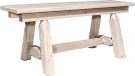 Homestead Collection Plank Style Bench, 45 Inches, Montana, Ready To Finish. - £232.26 GBP