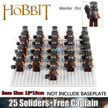26pcs/set Mordor Orcs Army Battle of Black Gate Lord of the Rings Minifigures - £34.57 GBP