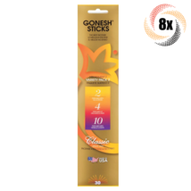 8x Packs Gonesh Incense Sticks Variety #2 #4 &amp; #10 Scents | 30 Sticks Pe... - $22.48