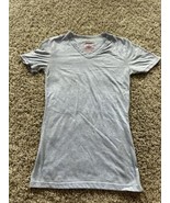 Jenni Active V-Neck Top Girls Size Small Blue Short Sleeve Basic Play Cl... - $112.34 MXN