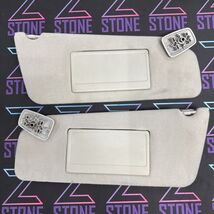 04-08 FORD F150 DRIVER LEFT &amp; PASSENGER RIGHT SUN VISOR VISORS PAIR GRAY... - $50.96