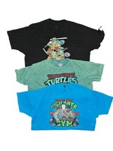 Lot Of 3 TMNT Adult Unisex XL Short Sleeve Graphic Ninja Turtles T-Shirt - £22.28 GBP