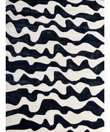 Wool Silk Hand Tufted Lahar Design Modern Style  8x10ft ,Beige For Livin... - $419.32 CAD+