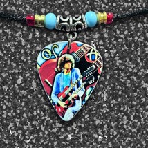 Handmade Jimmy Page Led Zeppelin Tribute Aluminum Guitar Pick Necklace - £11.79 GBP
