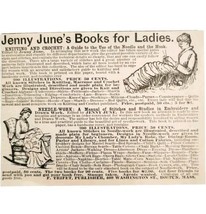 Jenny June&#39;s Book For Ladies 1885 Advertisement Victorian Trifet ADBN1A18 - $19.99