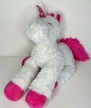 Unicorn Plush Sparkly Collector&#39;s Choice Dan Dee Stuffed Animal Pink Whi... - $18.19