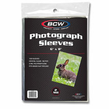 2 packs of 100 (200) BCW 6" x 8" Photo Sleeves - $22.53