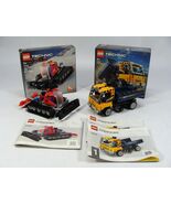 LEGO TECHNIC #42148 SNOW GROOMER #42147 DUMP TRUCK SETS - $34.99