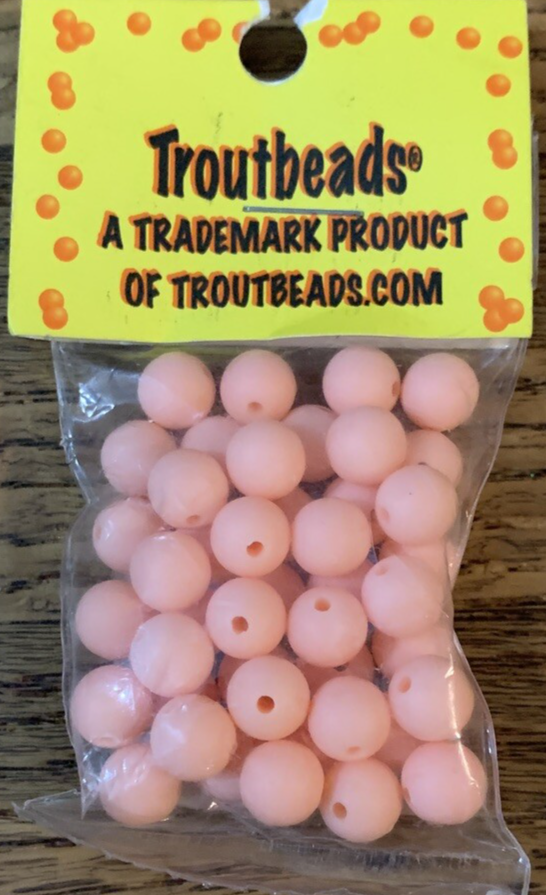 TroutBeads TB03-08  8mm Peach Fuzz-40-1pk as Shown-NEW - $18.69