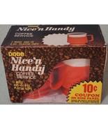Vintage Dixie Nice n Handy Coffee Service Orange NOS - $11.69