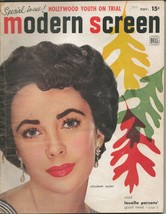 ORIGINAL Vintage November 1950 Modern Screen Magazine Elizabeth Taylor - £23.73 GBP