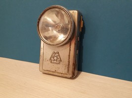 USSR Vintage Soviet Flashlight railroad military Pocket Lantern Old metal - $28.71