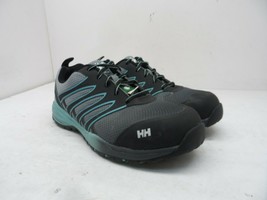 HELLY HANSEN Women&#39;s Adel Aluminum Toe CP Safety Shoes Black/Blue Size 8.5M - $28.49