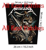 Metallica Viking sword Big back patch Motorhead,Guns n Roses,Exsodus,Overkill, - £19.65 GBP