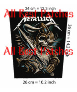 Metallica Viking sword Big back patch Motorhead,Guns n Roses,Exsodus,Ove... - £19.54 GBP