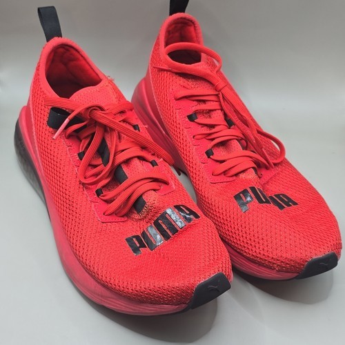 Puma 10 CELL 19542403 Men’s Red &amp; Black Slip-On Lace Athletic Shoes Size... - $25.47