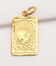 22k gold year of the Pig chinese zodiac pendant ##24 - £294.70 GBP