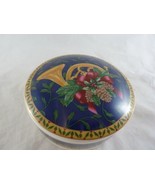 Mikasa  Fine China Covered Candy Dish Trinket Box Christmas Holiday Music - $30.86 CAD