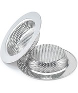 2 Pcs Sink Strainer for Most Kitchen Sink Drain Basket, Upgraded Double-... - £8.56 GBP