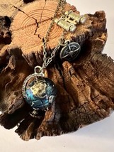 Earth Wanderlust Travel Lover&#39;s Globe Necklace, Be The Change Gift, NWOT - $25.74