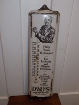 Vintage Doan’s Pills Sold Here Porcelain Thermometer, Missing Tube - $386.10