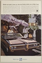 1968 Print Ad Pontiac Bonneville Wide-Track Cars Boat in Canal - $11.68