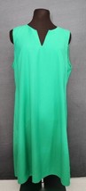 J.Crew Factory Store Women Kelly Green Casual Lined Sheath Dress Sz 14 NWT  - £28.31 GBP