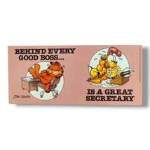 Vintage Garfield Poster 9&quot;x4&quot; Office Classroom Motivational Humor Jim Davis (r)  - £11.78 GBP