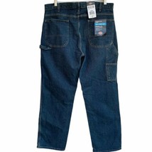 Dickies Carpenter Jeans Relaxed Fit Straight Leg Size 36W x 30 Dark Wash NWT - £35.65 GBP