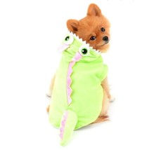 Dinosaur Costume for Small Dog/Cat Halloween Puppy Clothes Soft Fleece size L - £6.83 GBP
