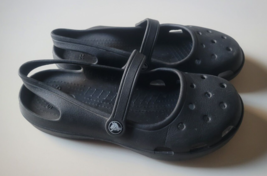 Crocs Shayna Womens Size 9 Shoes Black Slip On Mary Jane Slingback Clog ... - $22.72